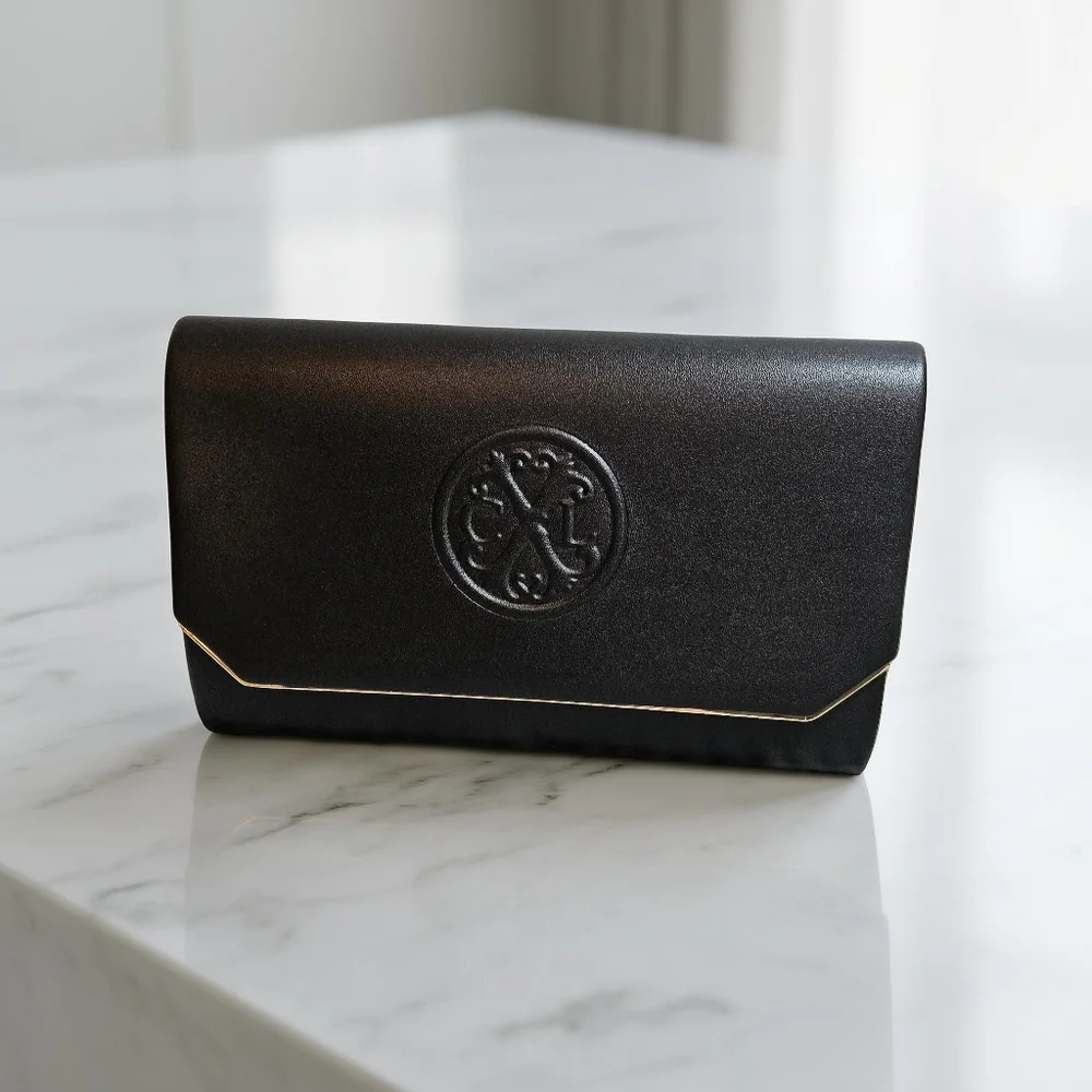 CXL By Christian Lacroix Black Clutch With Detachable Chain Bag NWT ($78)